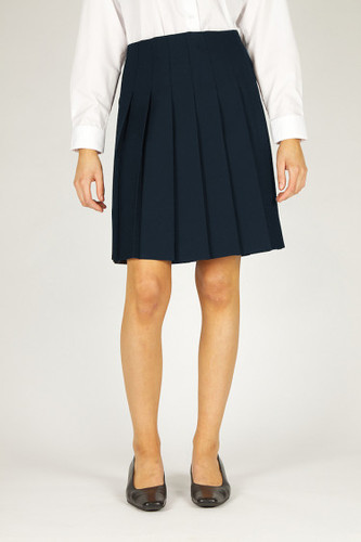 Navy Knifepleat Senior Skirt | WirralUniformCenter