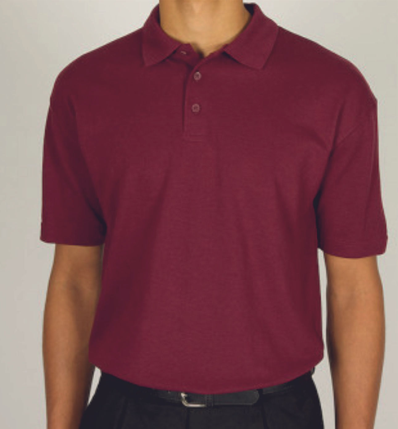 Maroon Polo Shirt with Building Blocks Pre Logo