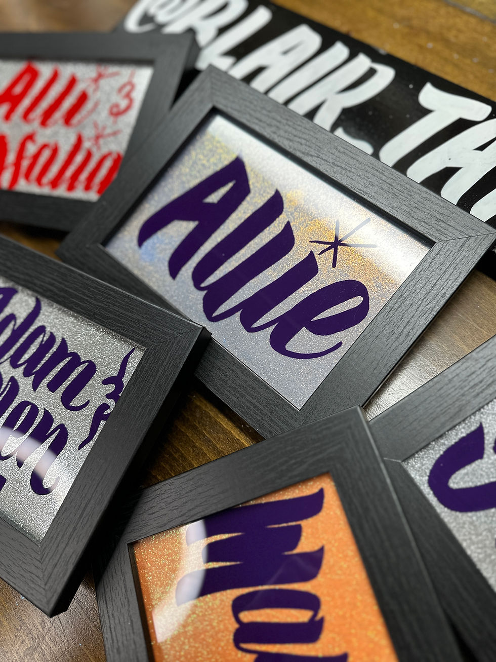 Thumbnail: Glitter Glass Painting (Double Word/Name)