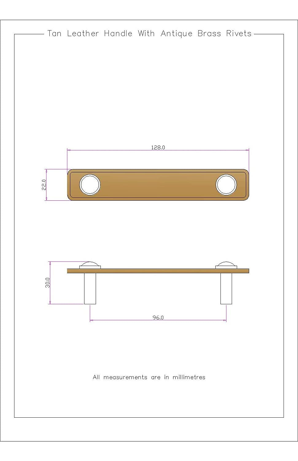 Thumbnail: Monza Leather Furniture Handle