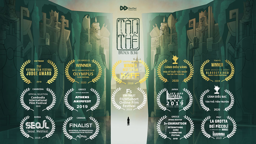 Adult animation - Broken Being - DeeDee Animation Studio - Achievement