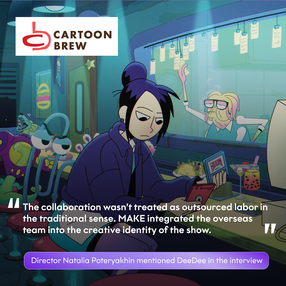 DeeDee received positive feedback from the series’ Director