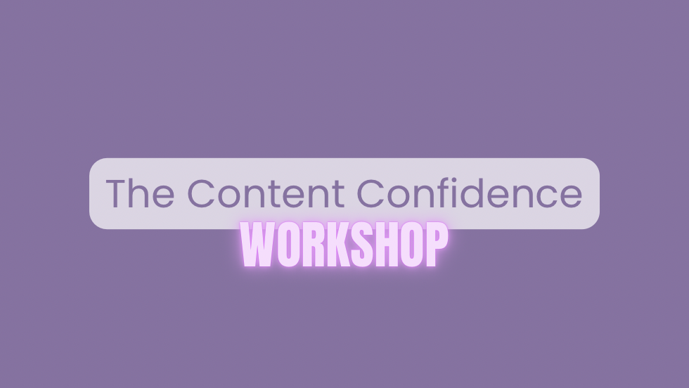 Content Confidence Workshop