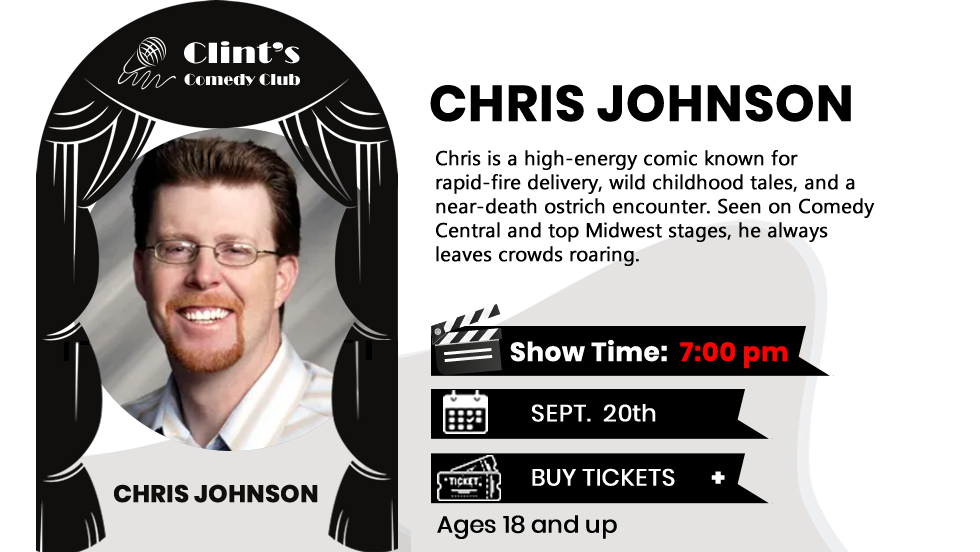 Comedian Chris "Boom Boom" Johnson