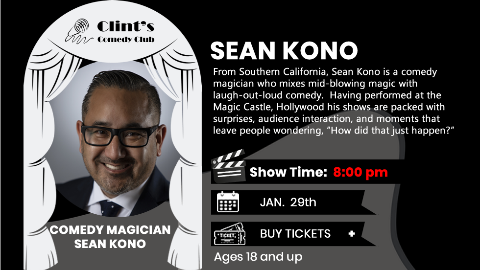 Comedy Magician Sean Kono -  Special Show - Only One Performance
