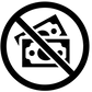 pictogramme billets barrés