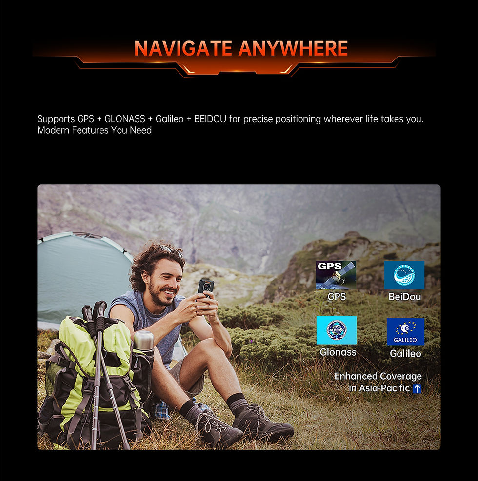 Thumbnail: Thin Rugged Smartphone Android 15 Cubot KingKong ES 3, 10200mAh Battery, 16GB RA