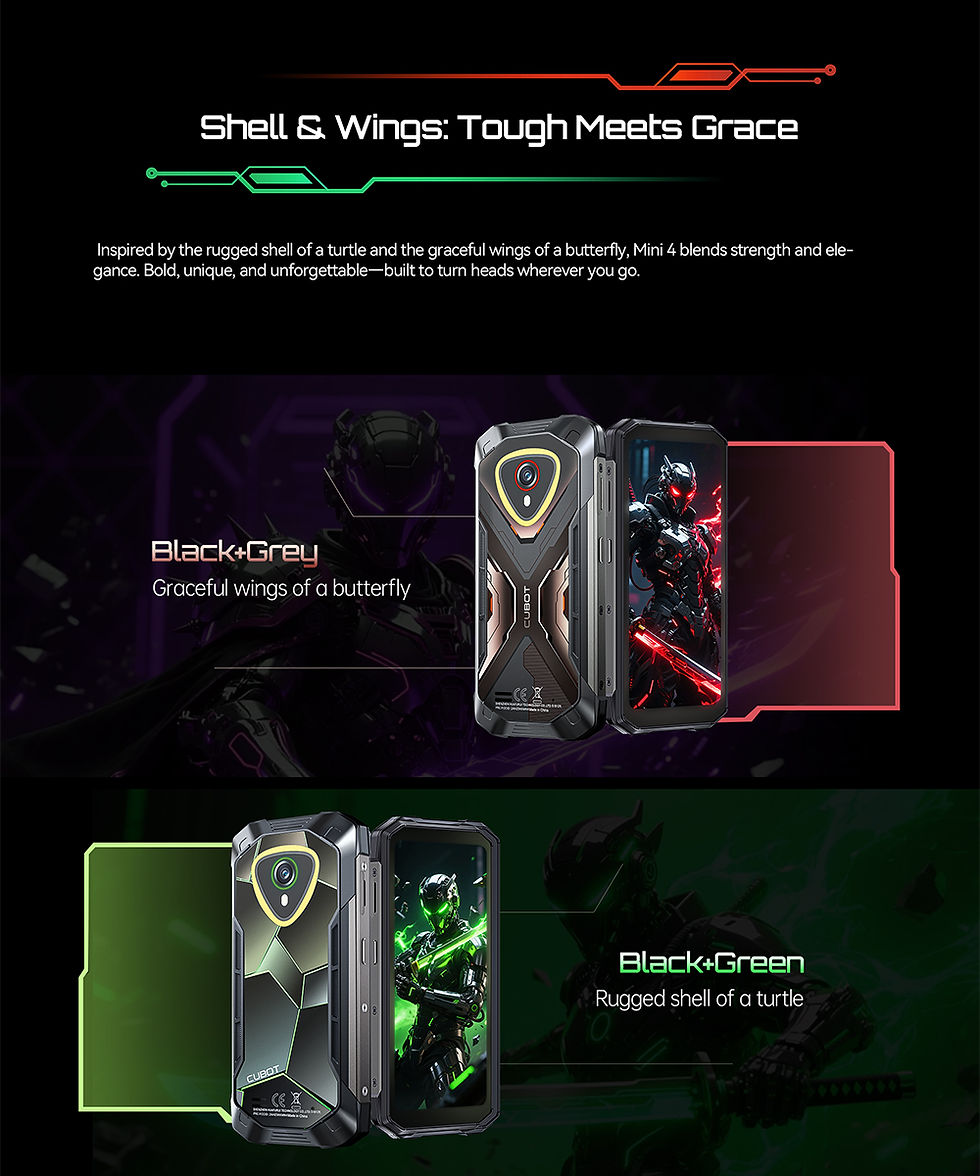 Thumbnail: Mini Smartphone Android 15 Cubot KingKong MINI 4, 4.7-Inch Screen, 90Hz, 4700mAh