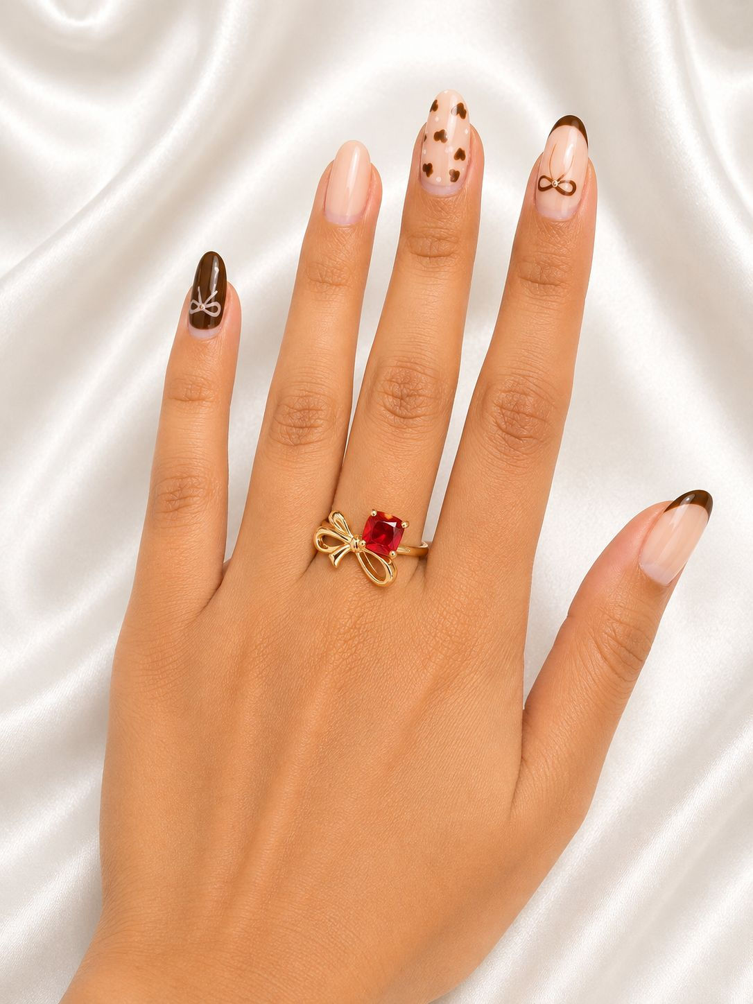 Crimson Bow Ring