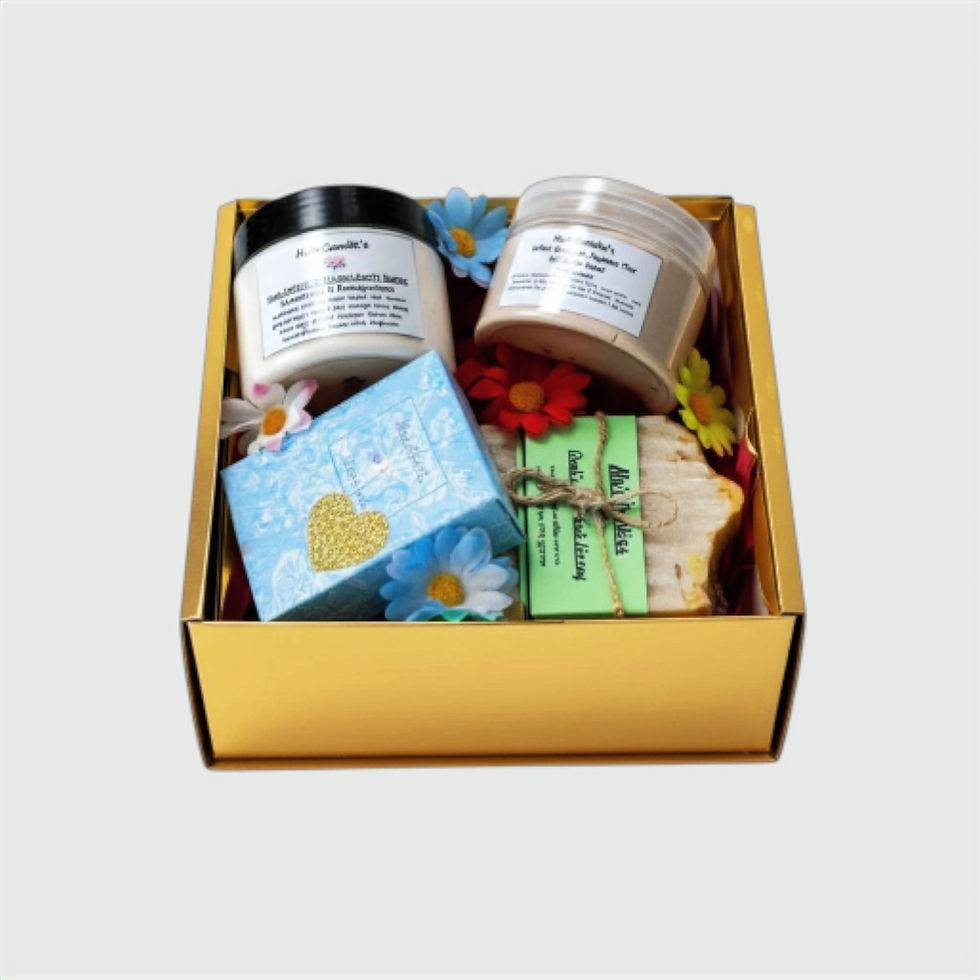 Say Goodbye to Dry Skin Care Gift Box high angle view