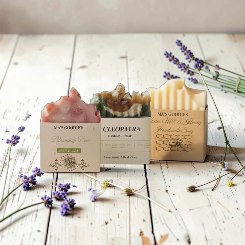 handmade artisan soap bars Ma's Goodie's