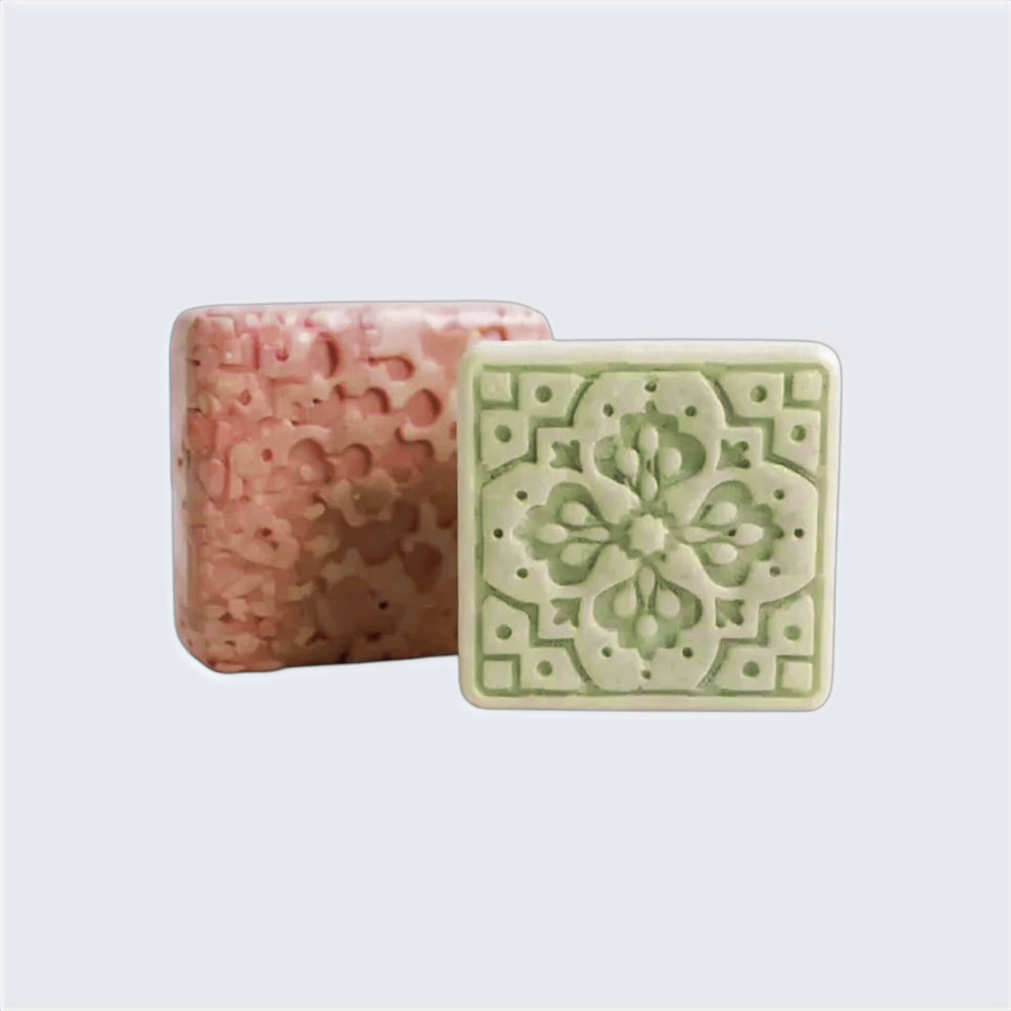 Natural Nourishing shampoo Bars high angle view