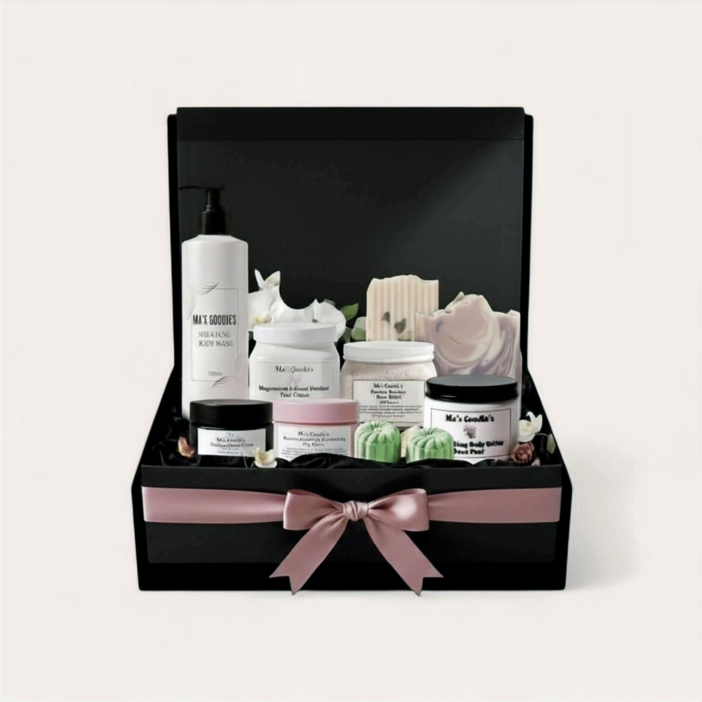 Luxury Pamper Gift Box - Complete Spa Day Gift Set high angle view
