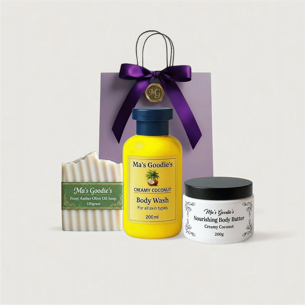 Nourishing Coconut Body Care Set high angle view