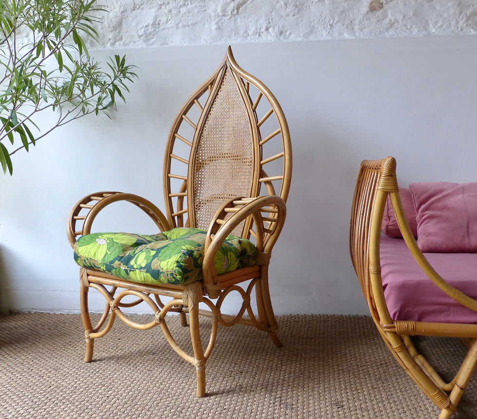 Miniature : Fauteuil rotin style Emmanuelle