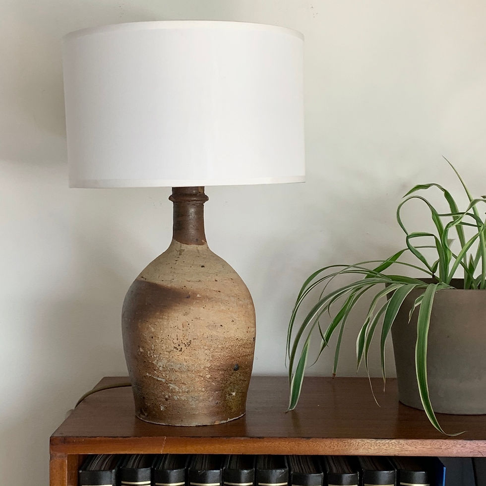 Miniature : Lampe de table vintage en céramique