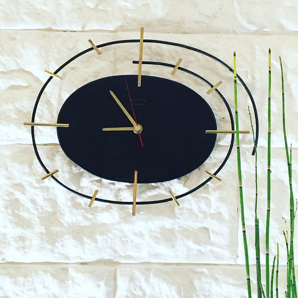 Horloge murale forme libre vintage