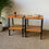 Miniature : Tables de chevet vintage moderniste - le lot de 2  
