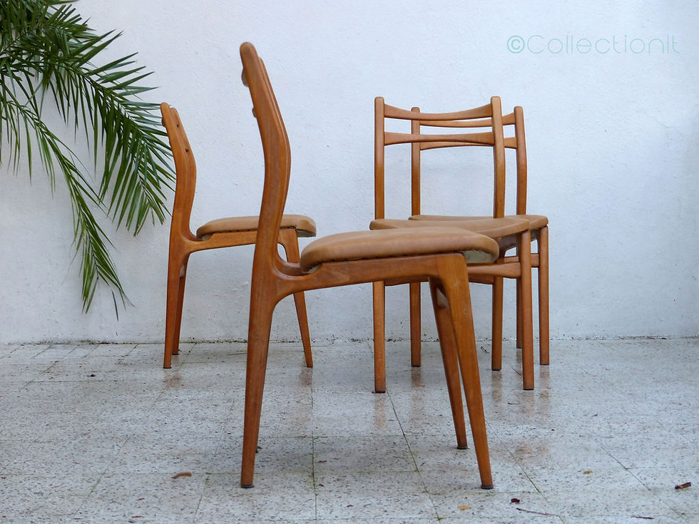 Miniature : Chaises scandinaves vintage - lot de 4