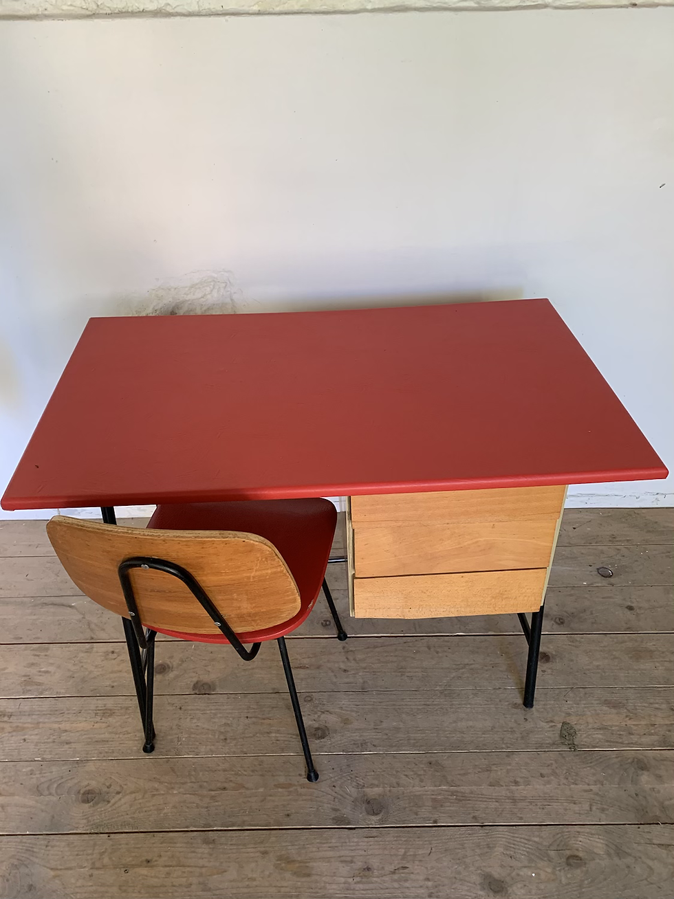 Miniature : Bureau vintage moderniste pied compas