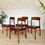 Miniature : RÉSERVÉ  Chaises danoise vintage en teck Henning Kjaernulf