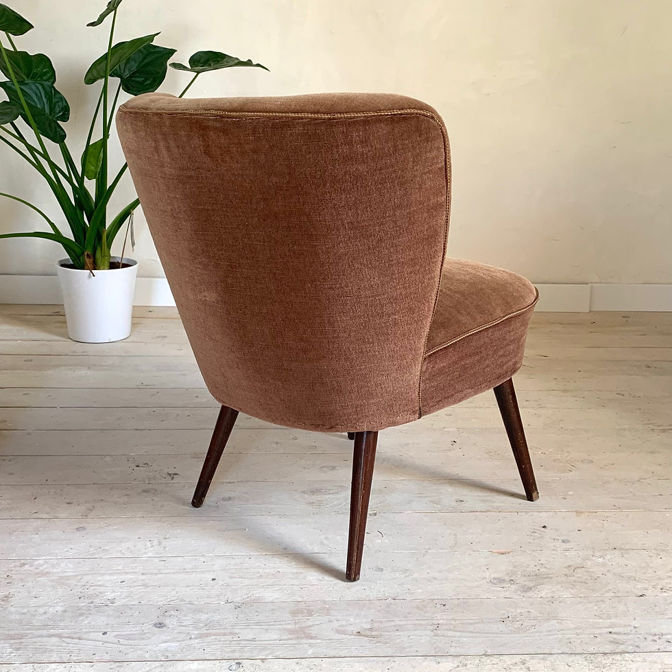 Miniature : Fauteuil cocktail velours