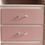 Miniature : Commode chiffonnier vintage rose