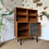 Miniature : Bibliothèque vitrine vintage moderniste
