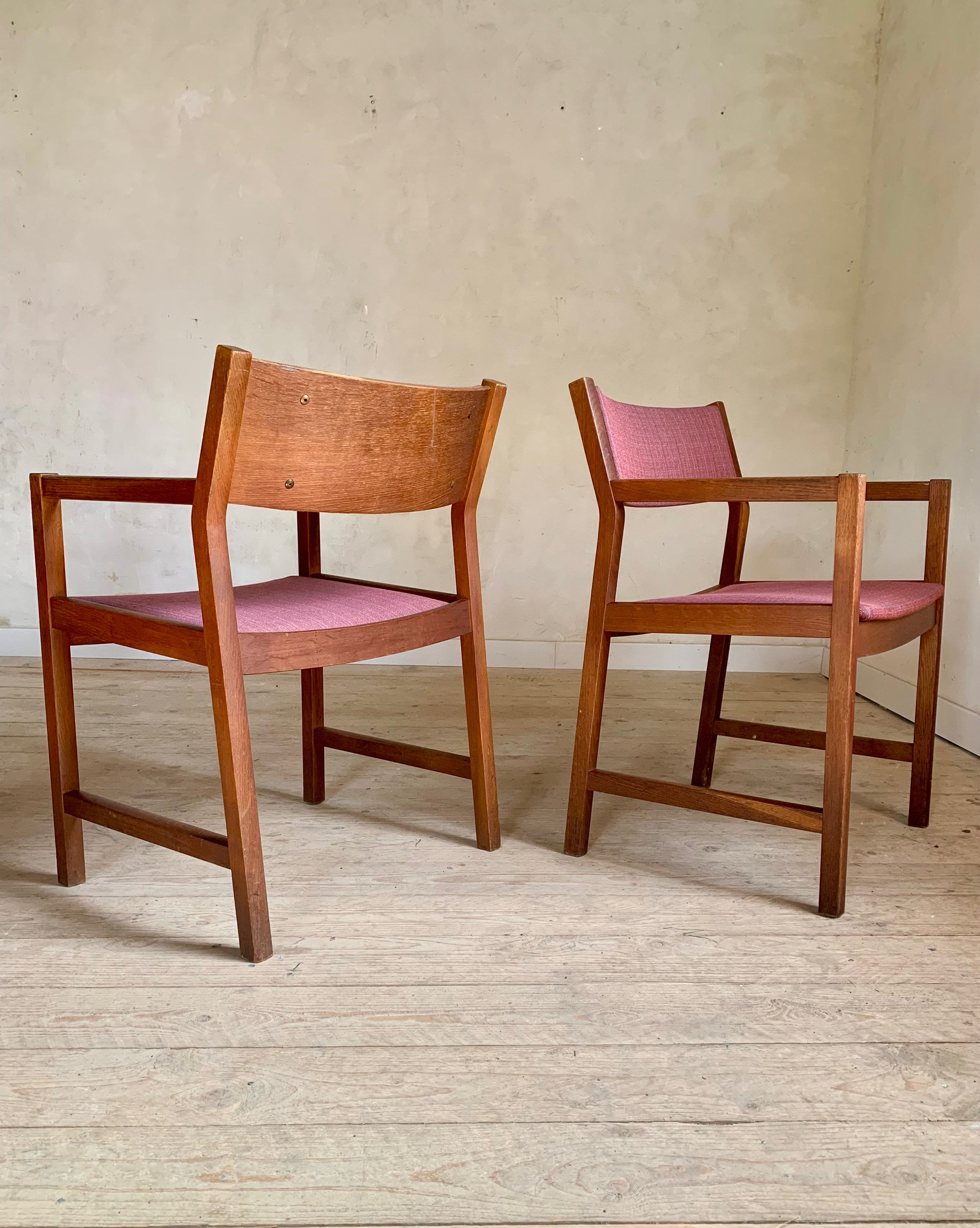 Fauteuils vintage danois de Borge Mogenson