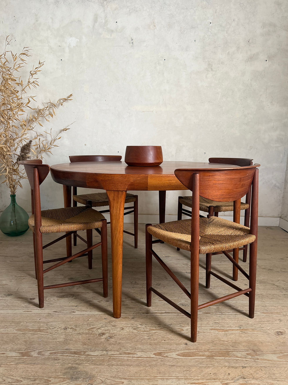 Miniature : Table ronde scandinave palissandre de Ib Koford Larsen