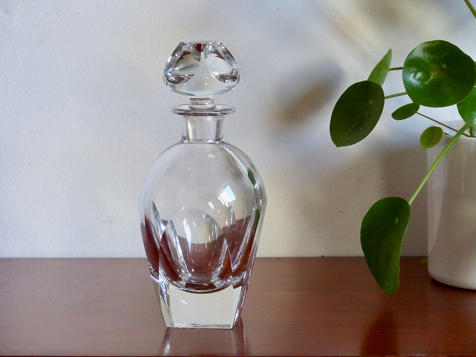 Miniature : Carafe à eau cristal vintage- Carafe à vin cristal