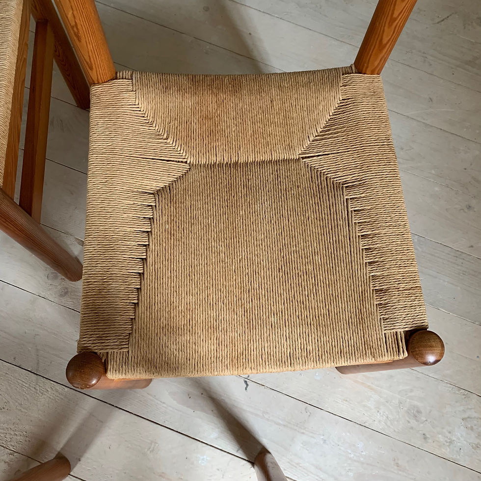 Miniature : Chaises en corde vintage 