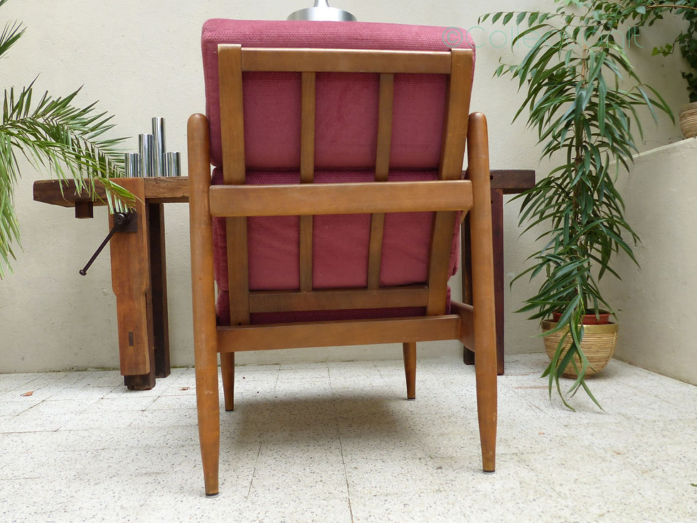 Miniature : Fauteuil style scandinave vintage - 2 disponibles