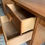 Miniature : Bureau vintage en chêne pied compas