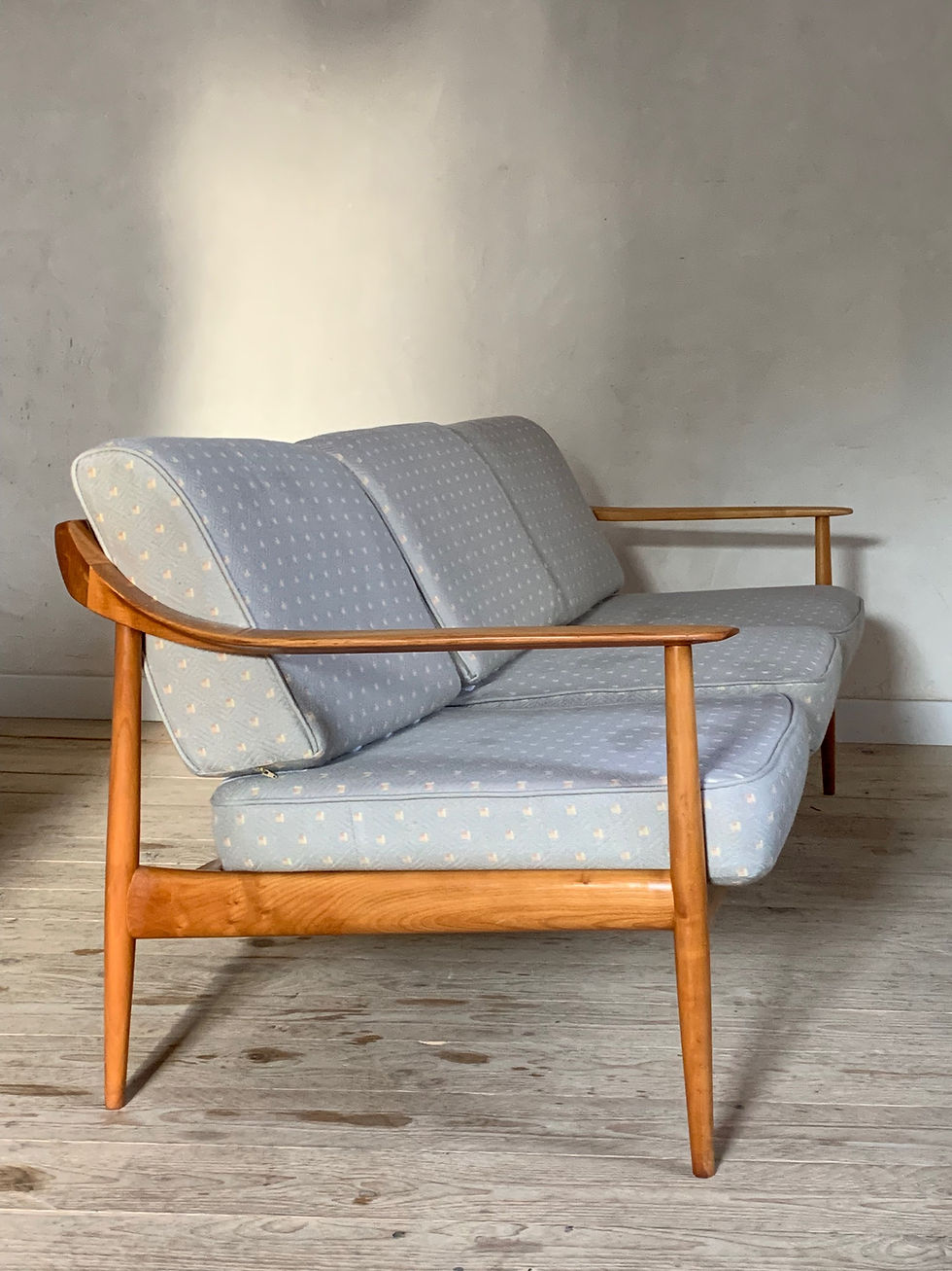 Miniature : Canapé Banquette Wilhelm / Walter Knoll vintage 3 places