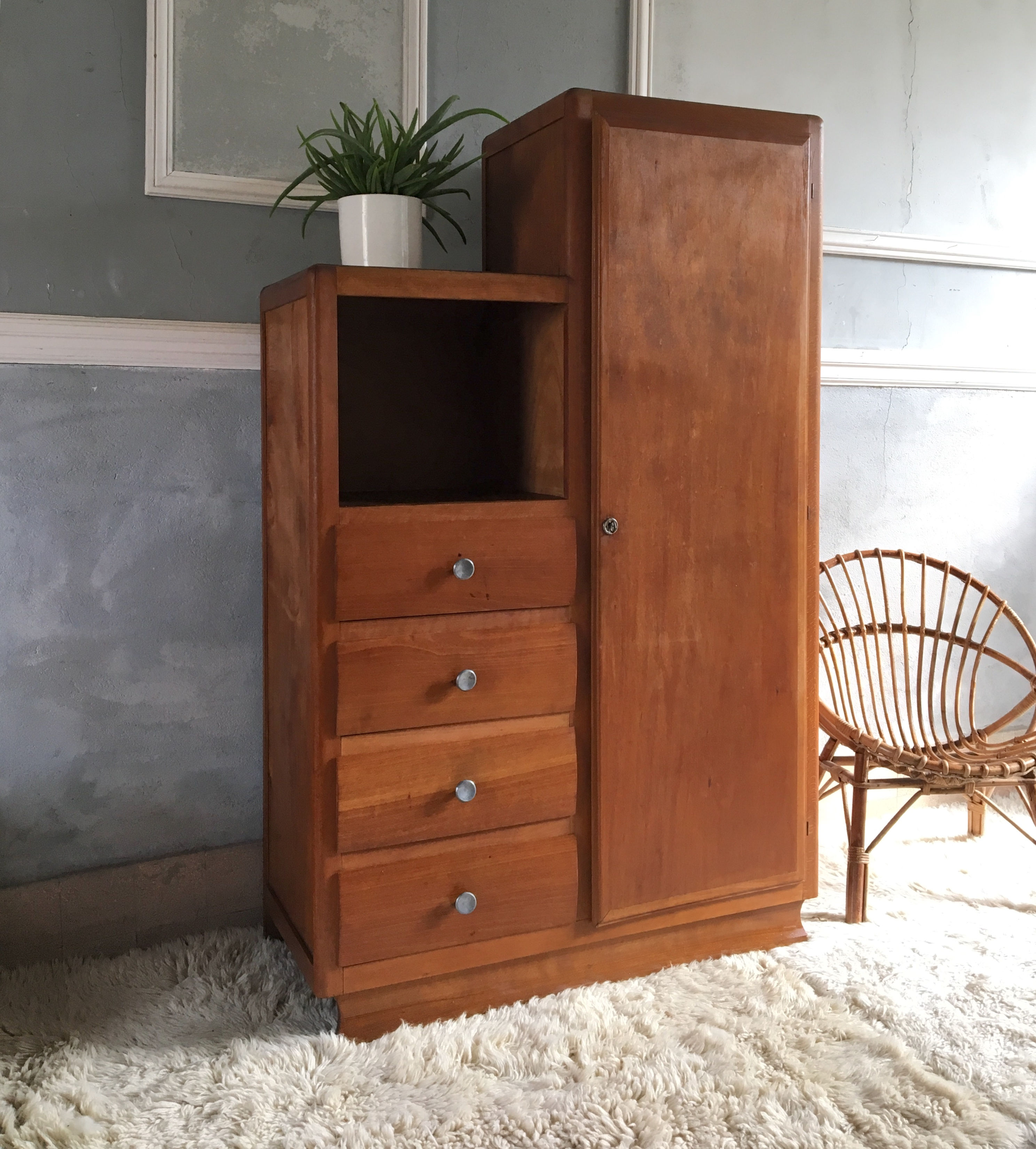 Armoire asymétrique vintage - Armoire Commode vintage