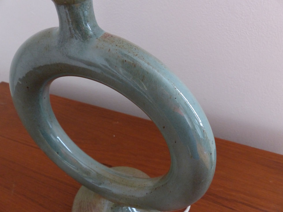 Miniature : Lampe de table vintage en céramique (Pied de lampe)