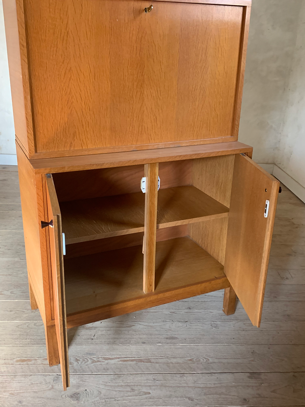 Miniature : Bureau secrétaire buffet vintage en chêne
