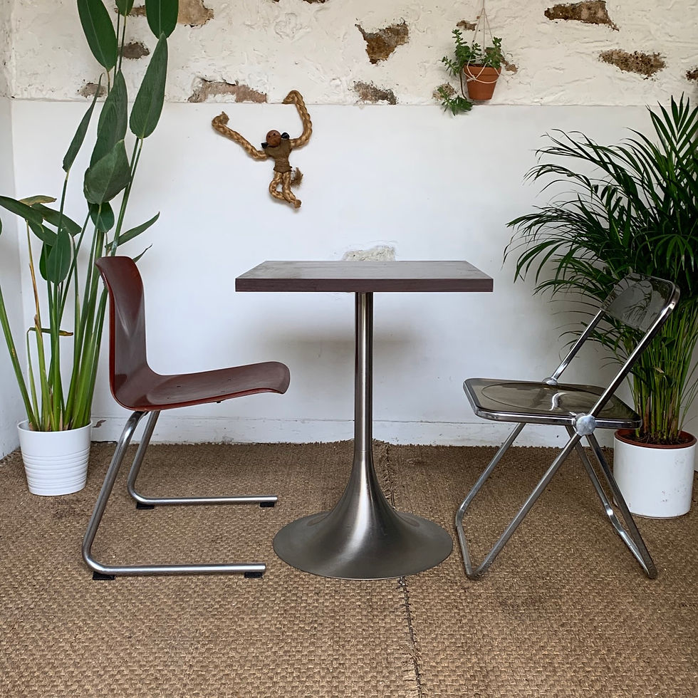 Table bistrot pied Tulipe vintage - 5 disponibles 