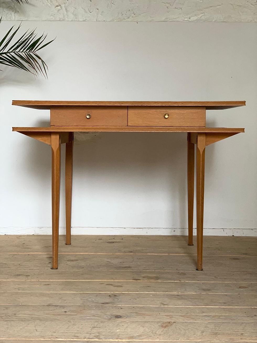 Miniature : Bureau vintage en chêne 