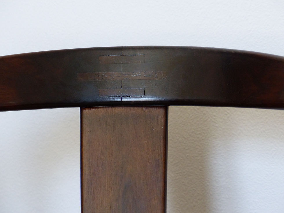 Miniature : Chaise de bureau scandinave Dyrlund en bois de rose et cuir 