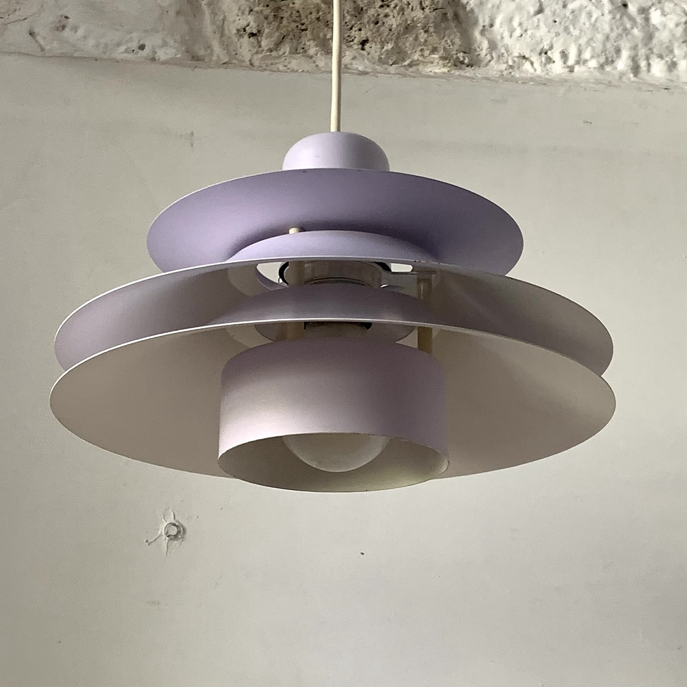 Miniature : Suspension danoise métal multicouche vintage