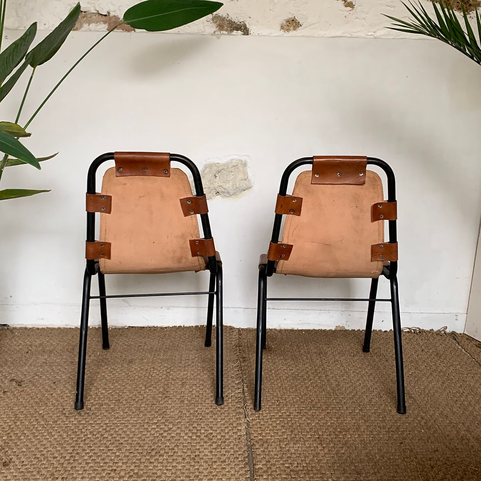 Miniature : Chaise Les Arcs Charlotte Perriand vintage