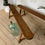 Miniature : Banc de ferme vintage en chêne massif - 2 disponibles 