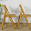 Miniature : Chaise vintage cannée pliante - Lot de 6 - RESERVE