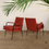 Miniature : Fauteuil vintage metal noir restauré 