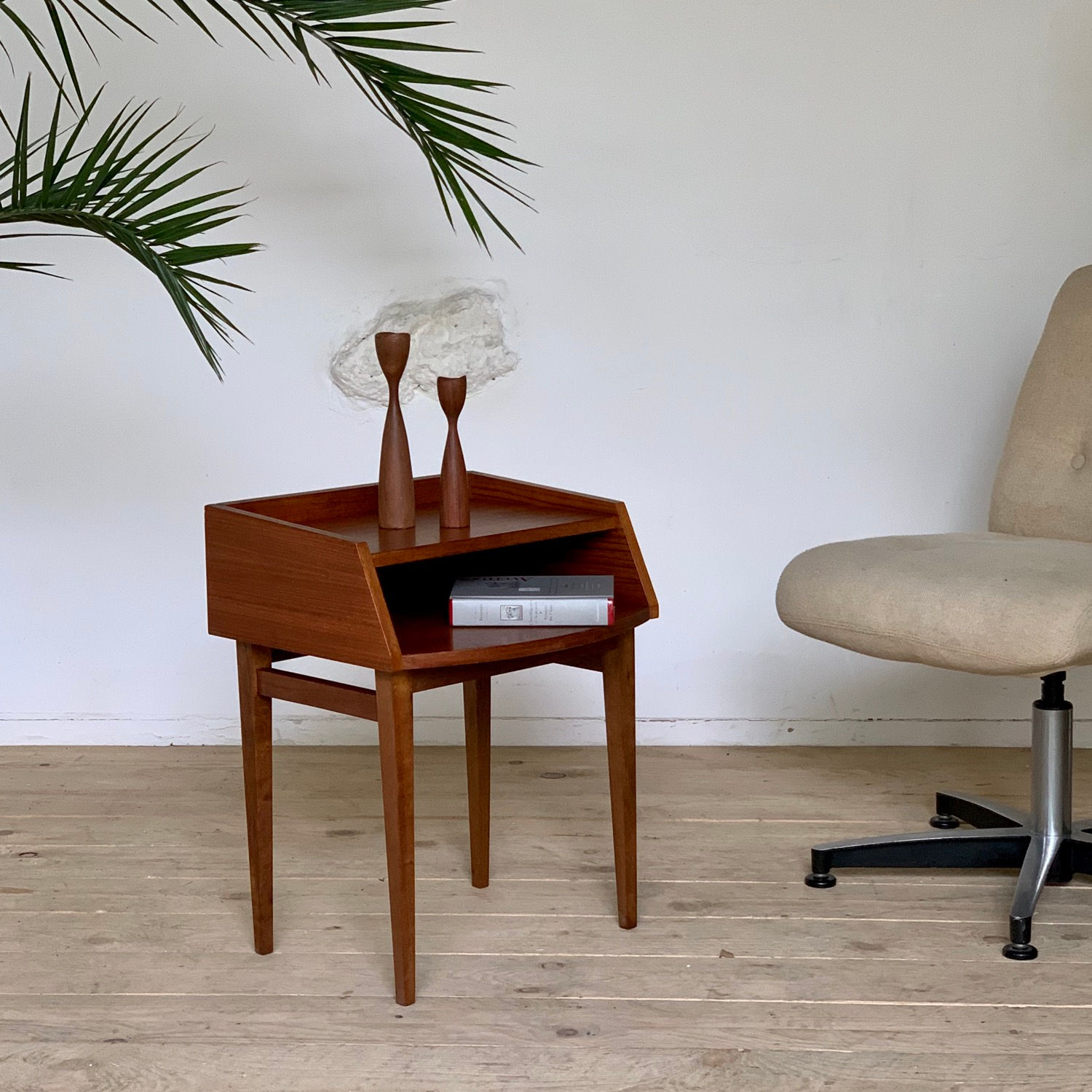 Table de Chevet vintage en teck 