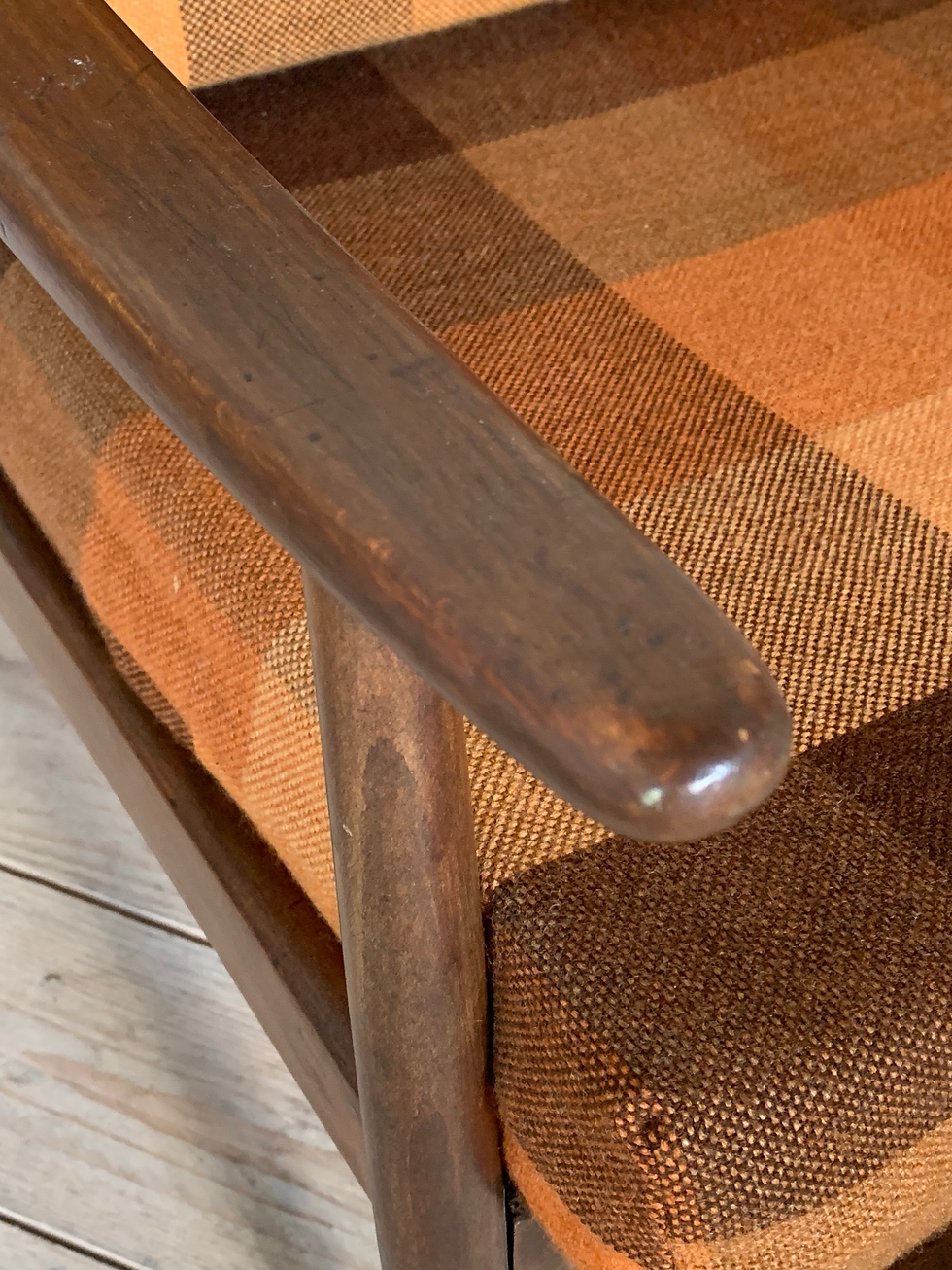 Miniature : Fauteuil boomerang vintage 