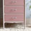Miniature : Commode chiffonnier vintage rose