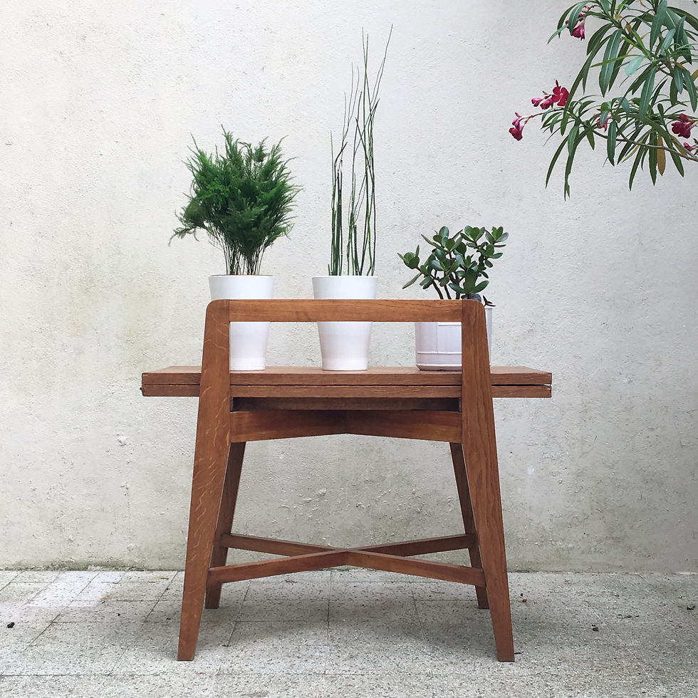 Miniature : Table modulable Vintage en chêne 